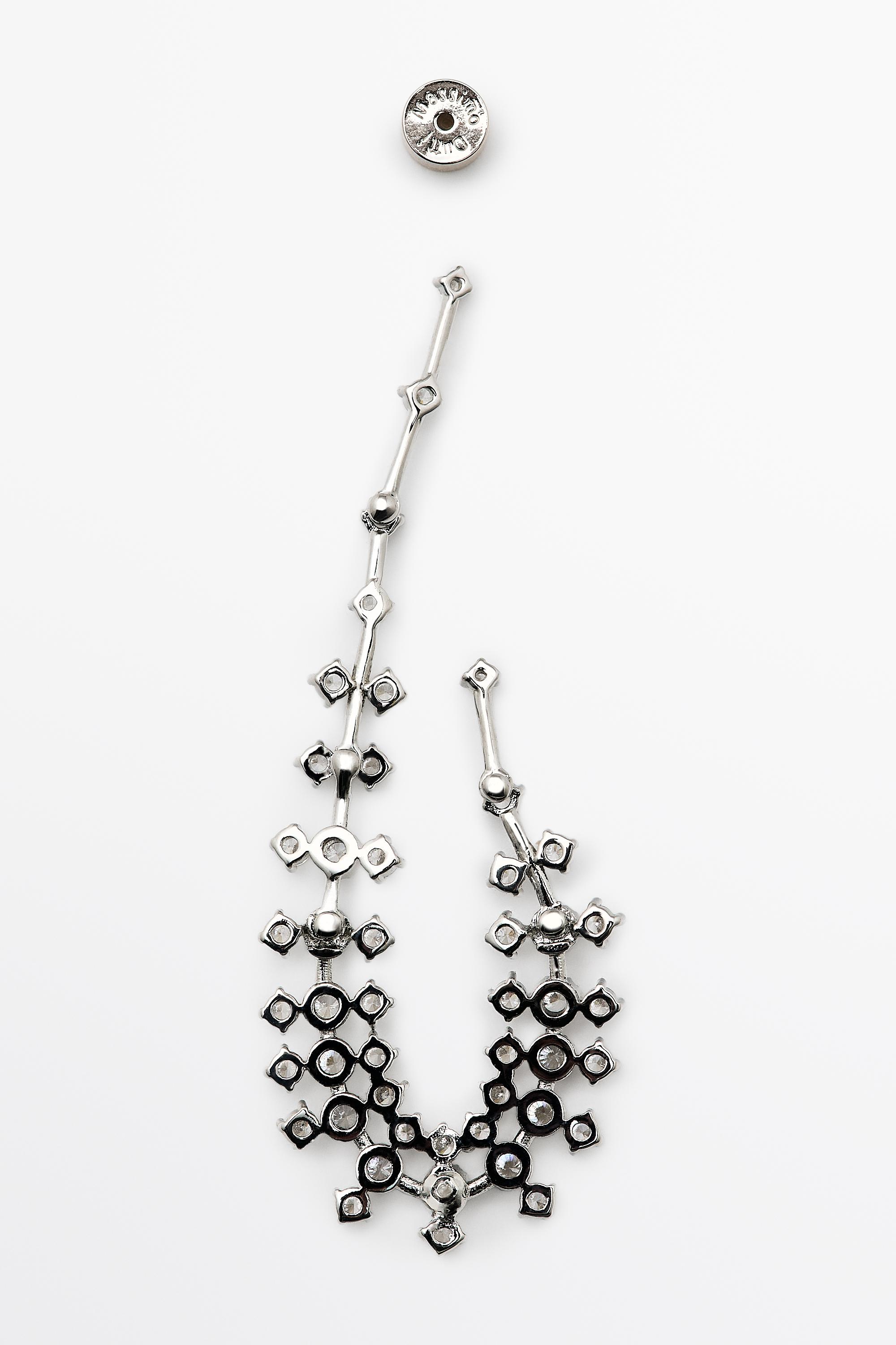 Rhinestone waterfall earrings